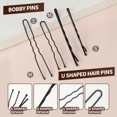 YGDZ bobby pins two sizes grip hair firmly without snagging scalp