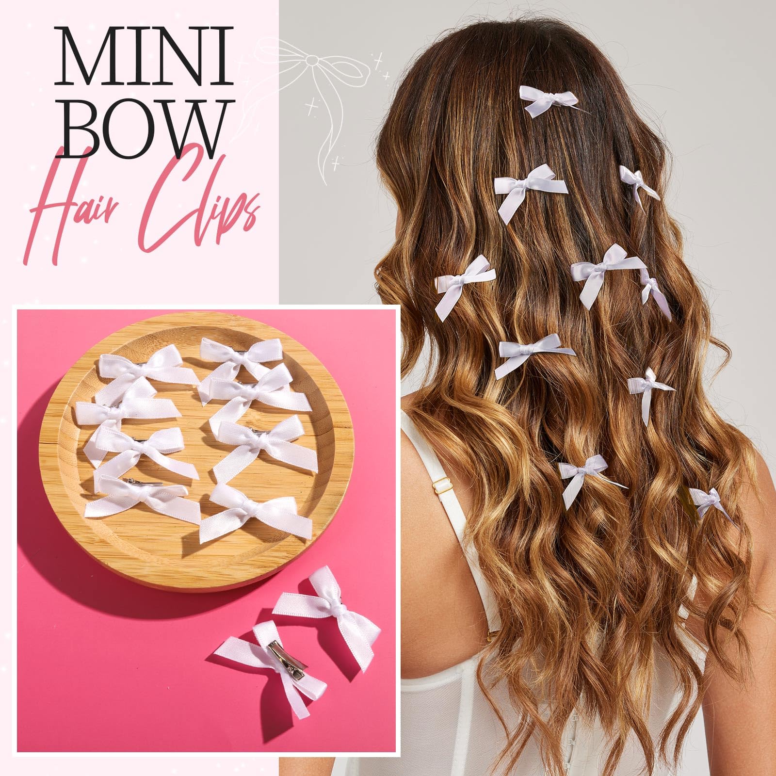 YGDZ bow accessory set with gift box ideal for gifting and storage