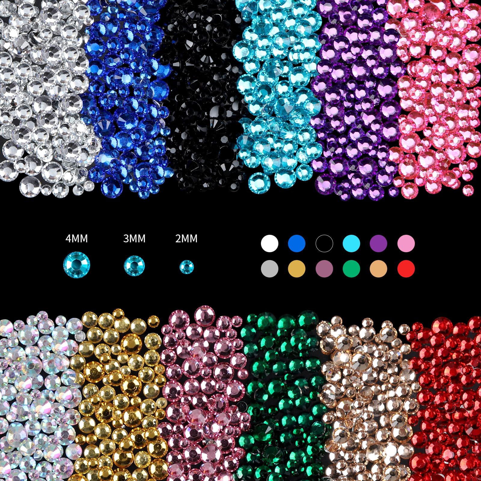 YGDZ DIY crafts rhinestones for tumblers, cases, and costumes