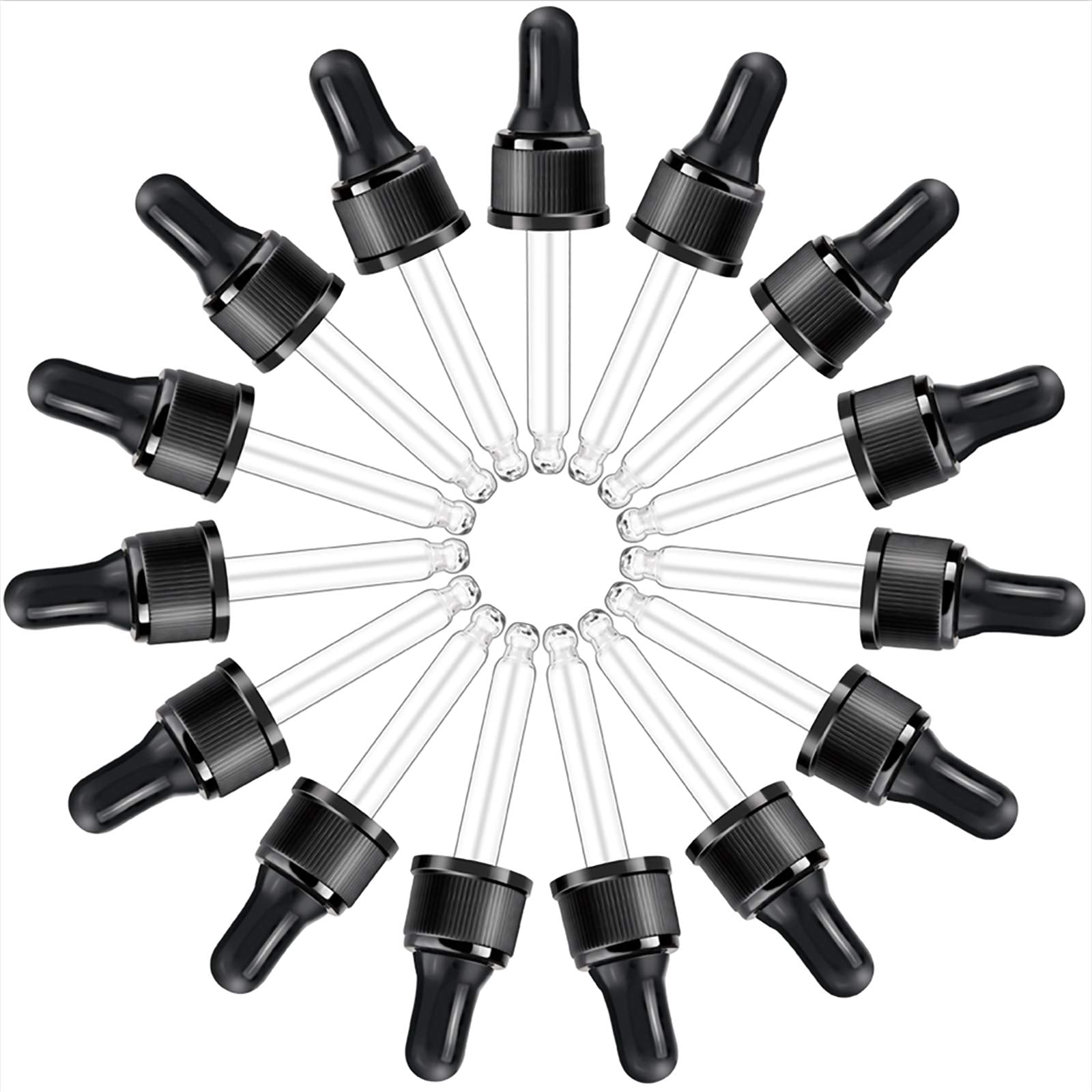 YGDZ 15ml glass dropper top close-up for precise essential oil dispensing