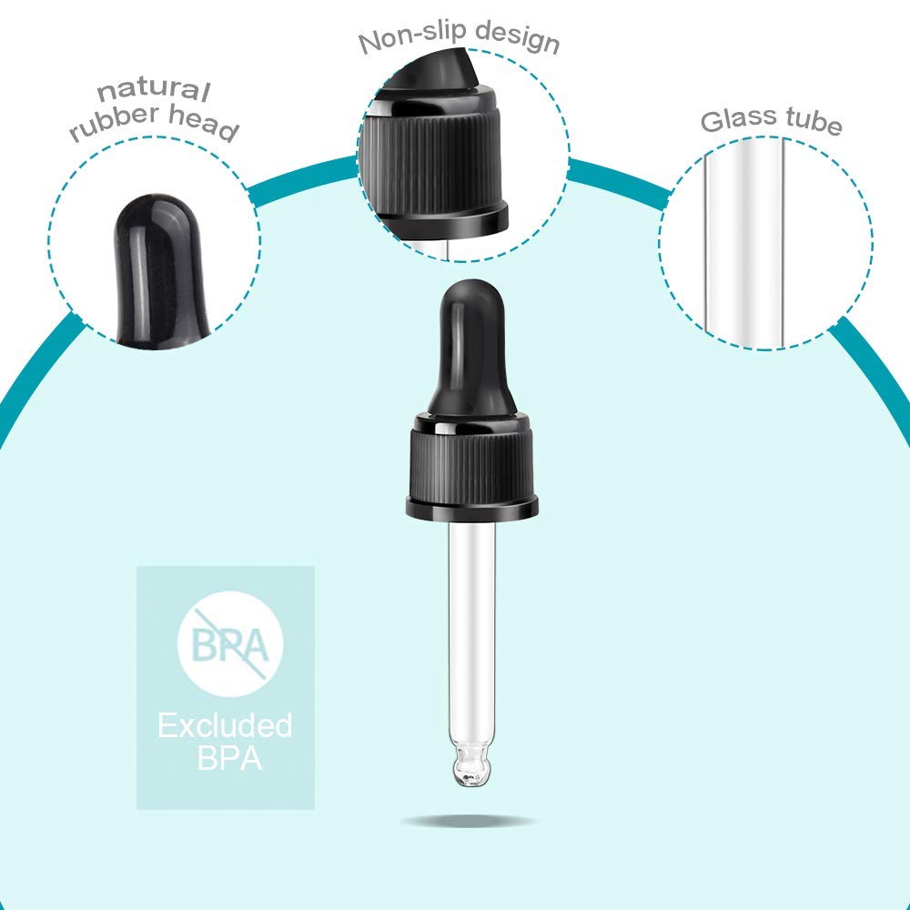 YGDZ glass eye dropper with screw-top design for controlled drops