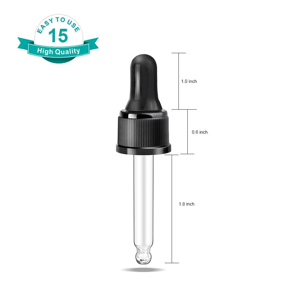 YGDZ rubber bulb dropper top showing leak-free seal for oils