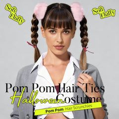 YGDZ faux rabbit fur scrunchies soft and fluffy for cute hairstyles.