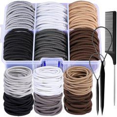 YGDZ hair ties for thick hair, 4mm wide and 2-inch diameter for strong hold.