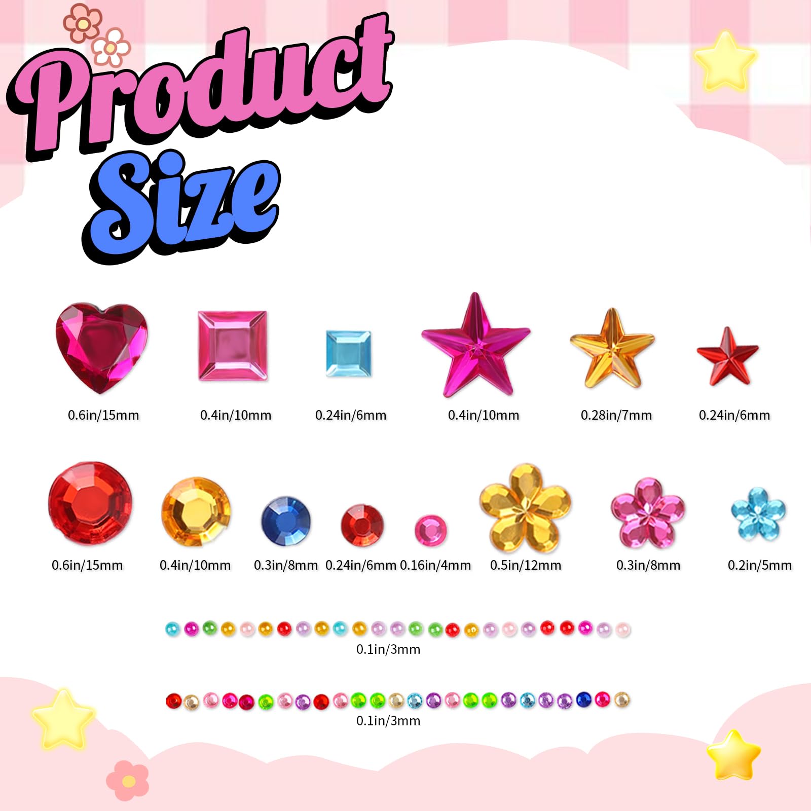 YGDZ self adhesive rhinestones demonstrate strong hold for skin and crafts.