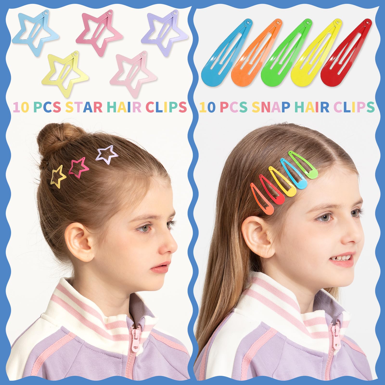 YGDZ snap clips secure hair without slipping for busy kids