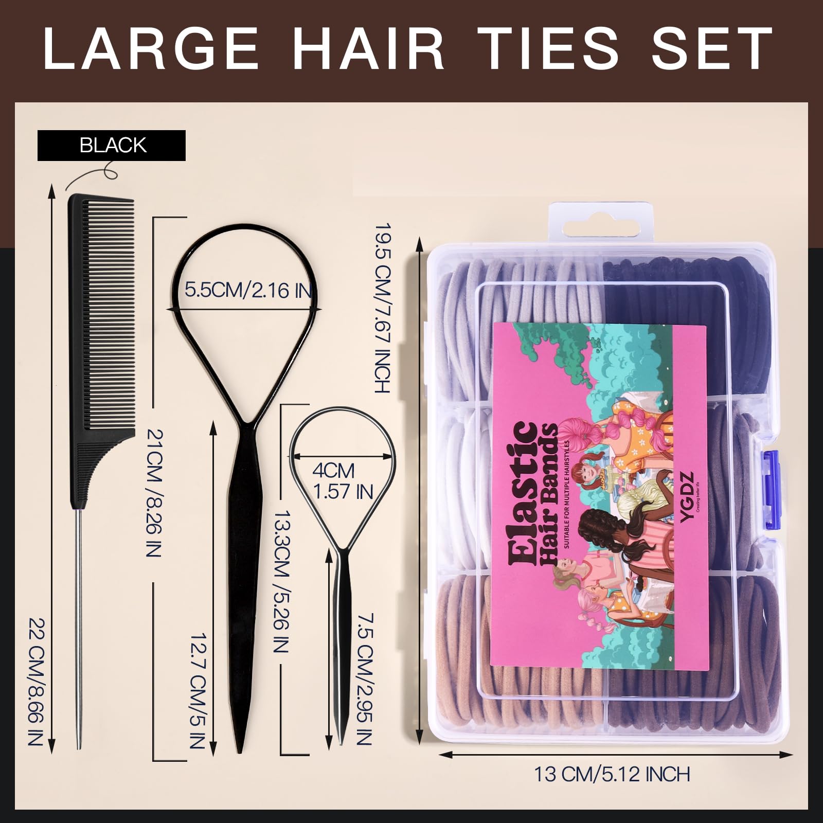 YGDZ elastic stretches up to 15 cm for versatile fits.