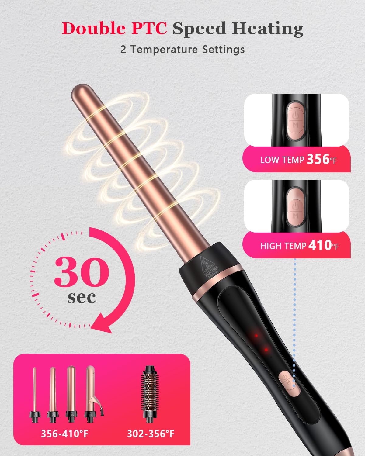 YGOVVK thermal brush in action for smooth, frizz-free lift