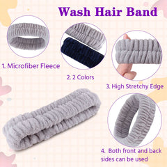 YGQQOY spa headband material close-up, skin-friendly fleece