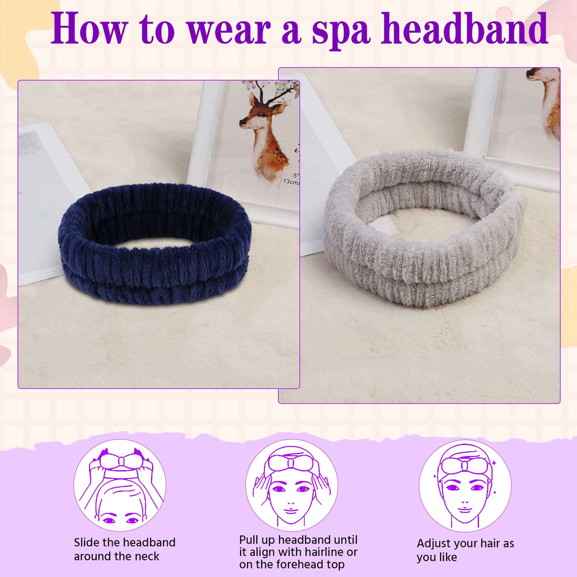 YGQQOY spa headband washes well and dries fast