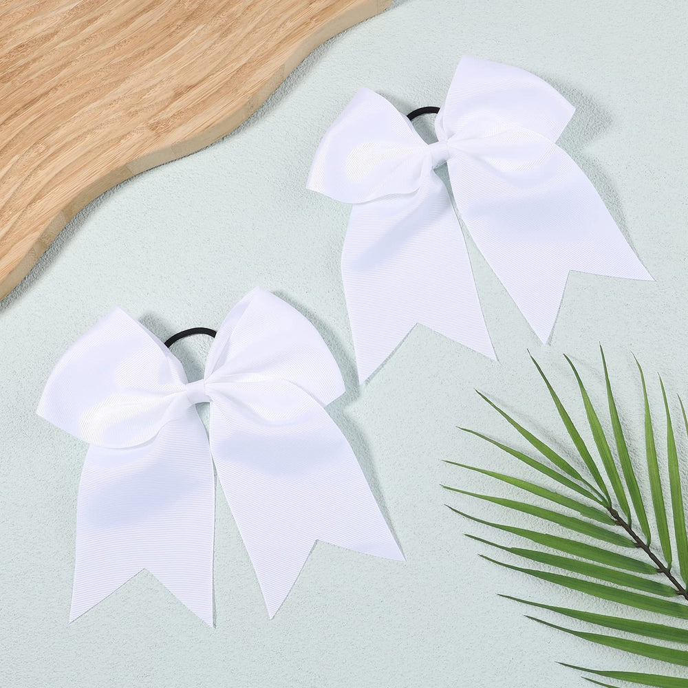YHXX YLEN cheer camp and photo sessions benefited by secure 8inch bows.
