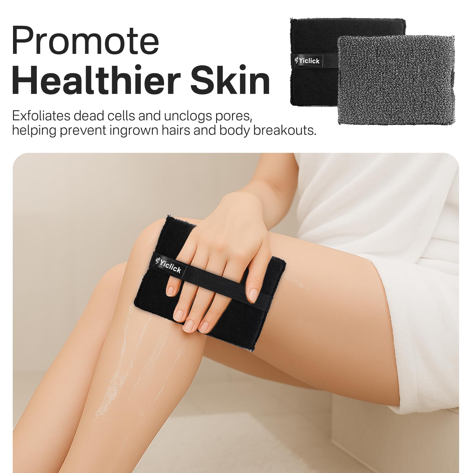 Yiclick Exfoliating Body Scrubber quick drying design after use