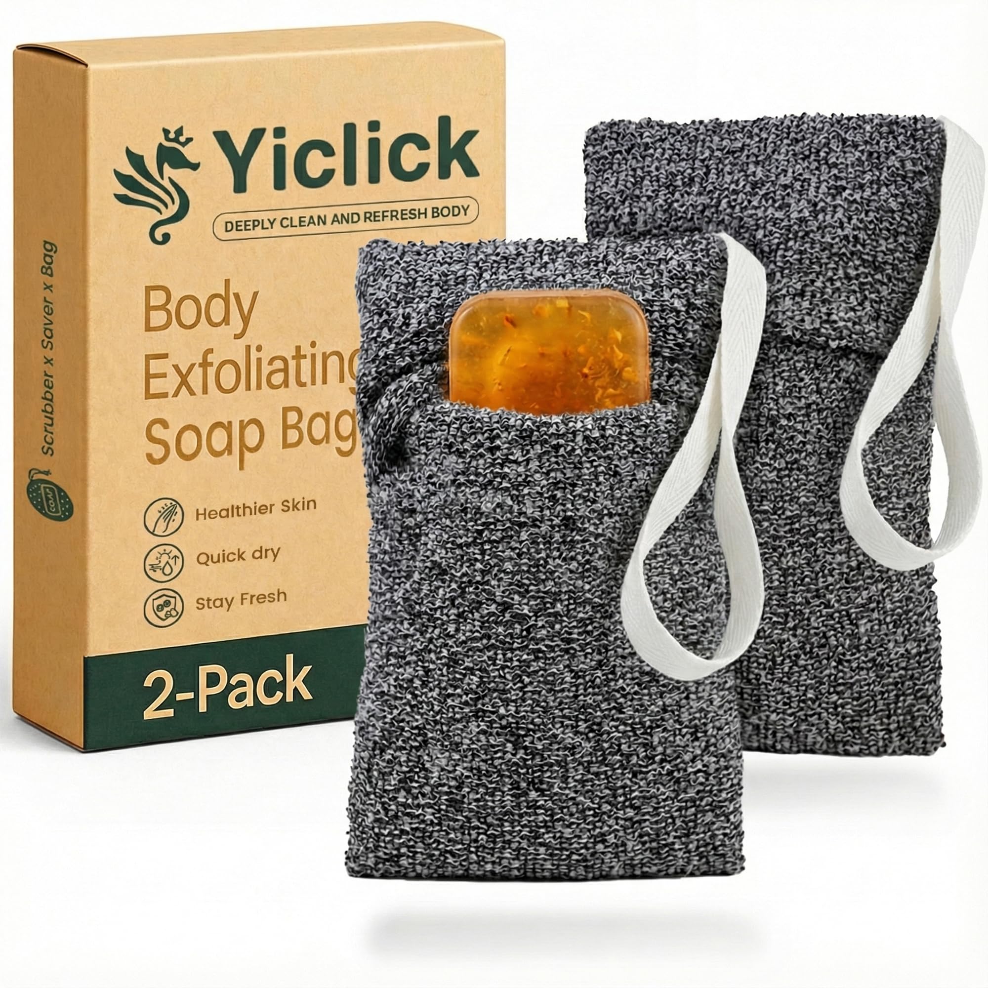Yiclick soap-savers compact-station keeps bars secure and organized in the shower.
