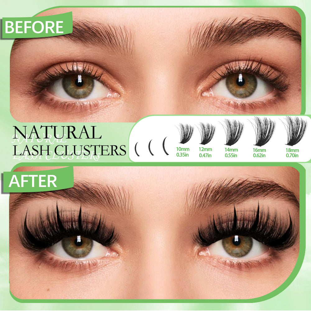 YIDUO dual-head brush for lashes and brows grooming