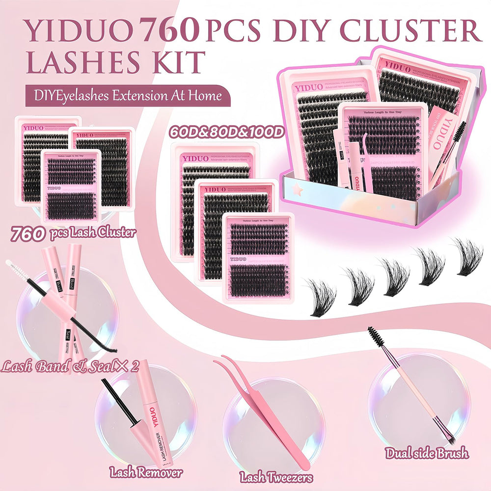 YIDUO Eyelash Makeup Remover bottle for gentle cleansing