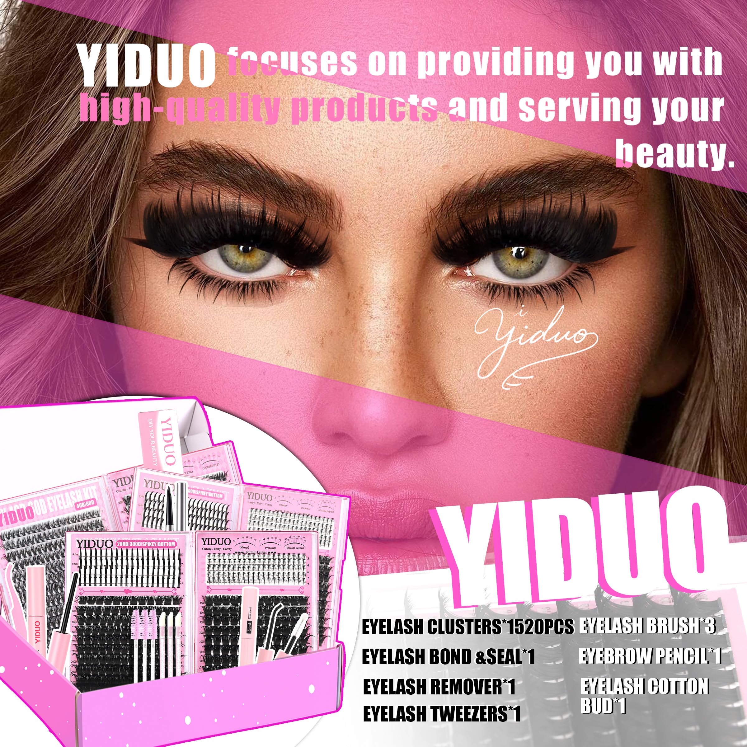 YIDUO Gift-ready lash kit ideal for self-care and gifting.