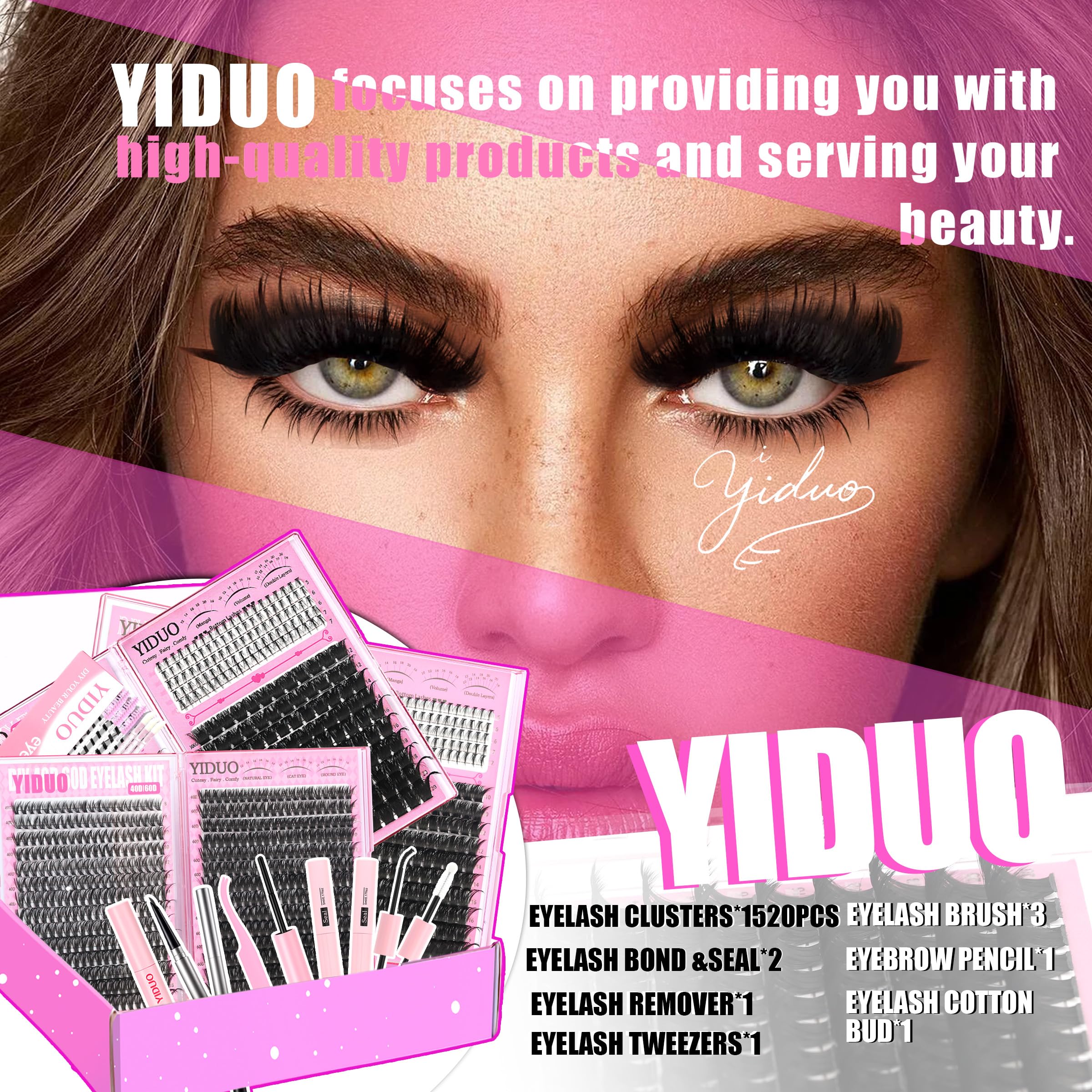 YIDUO Gift-ready lash kit ideal for self-care and gifting.