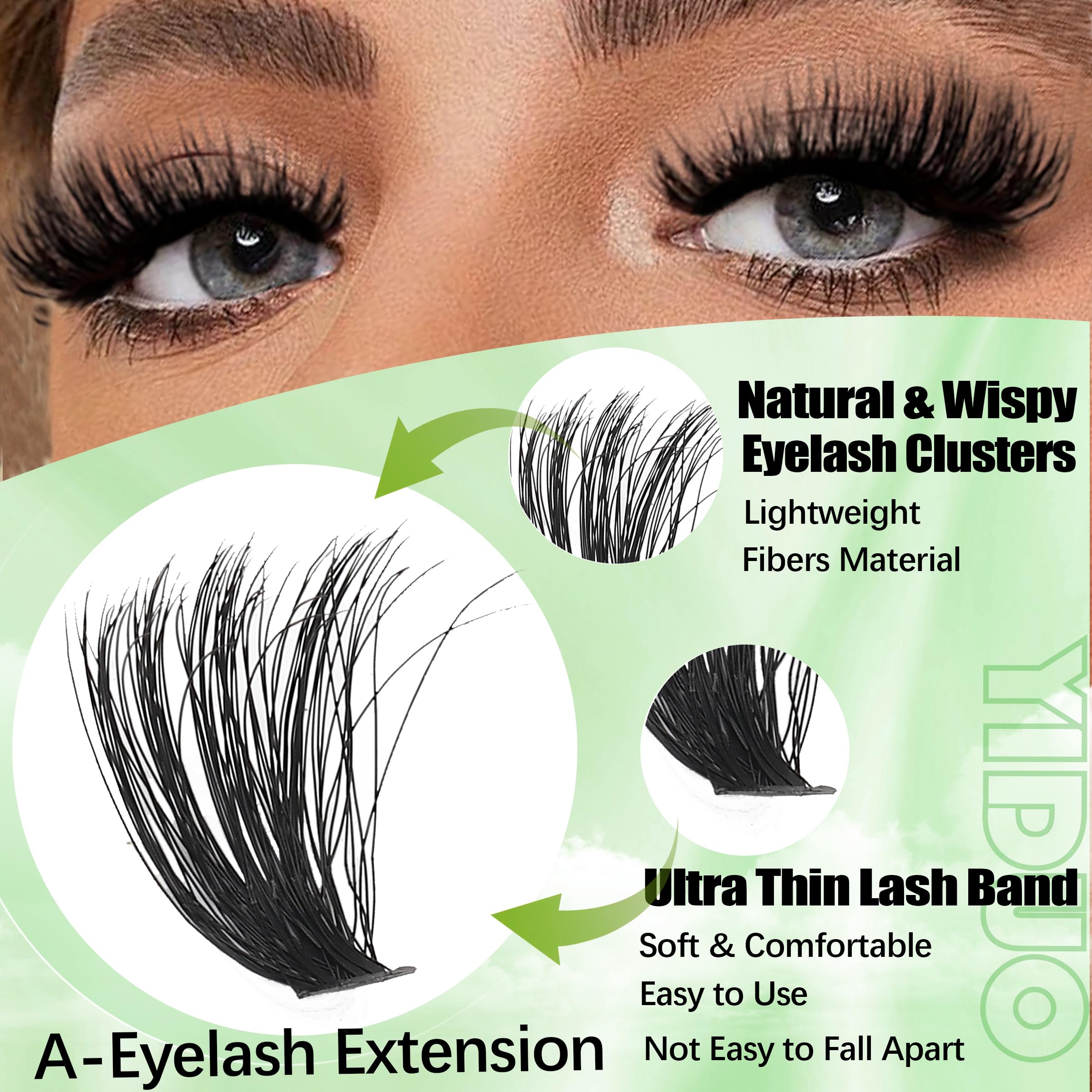 YIDUO lash remover 5ml for easy cleanup after clustering