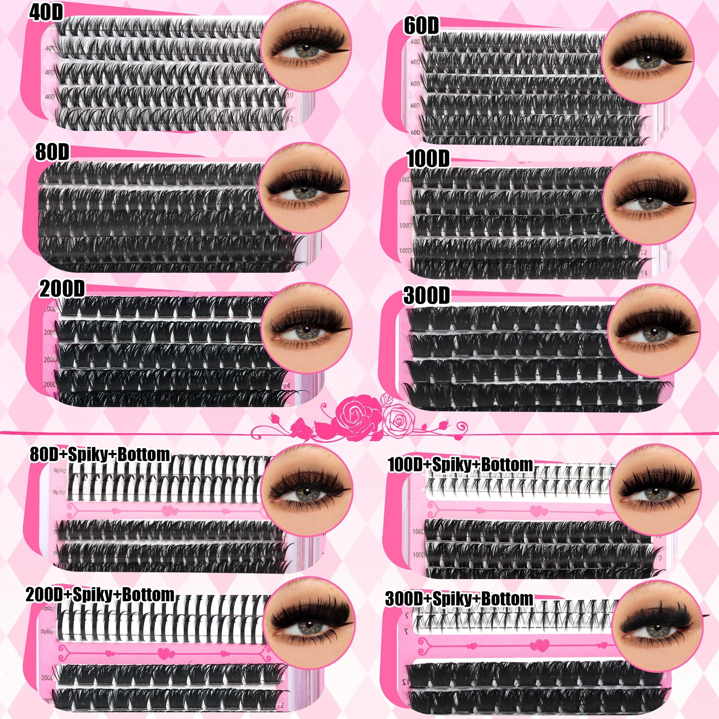 YIDUO Precision Eyelash Tweezers for accurate cluster placement.