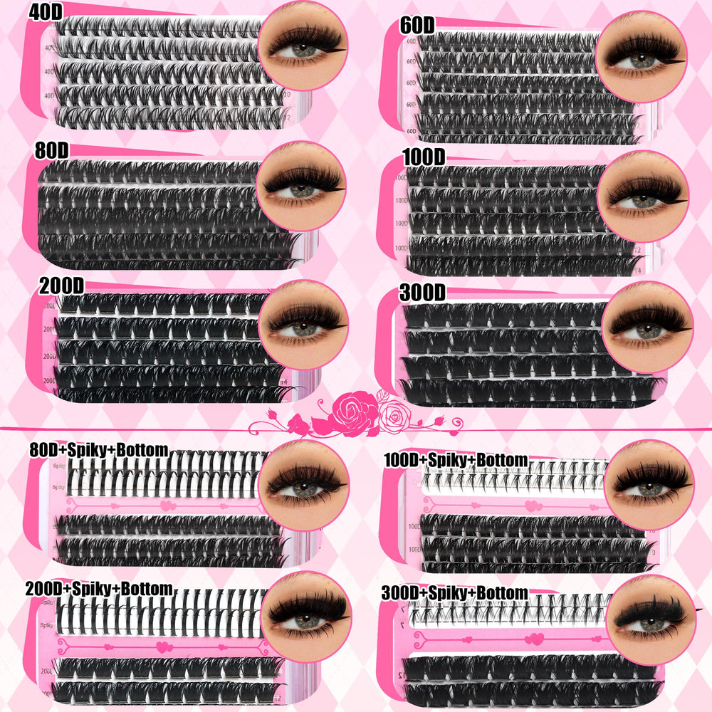 YIDUO Precision Eyelash Tweezers for accurate cluster placement.
