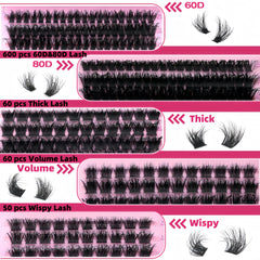 YIDUO C-Curl clusters provide natural lift and wispy texture