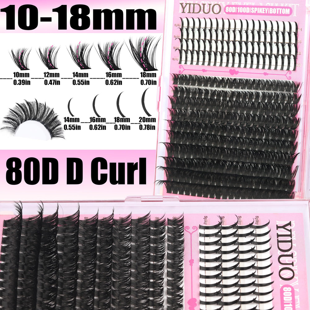 YIDUO Dual-head eyebrow pencil and lash brush for tidy grooming.