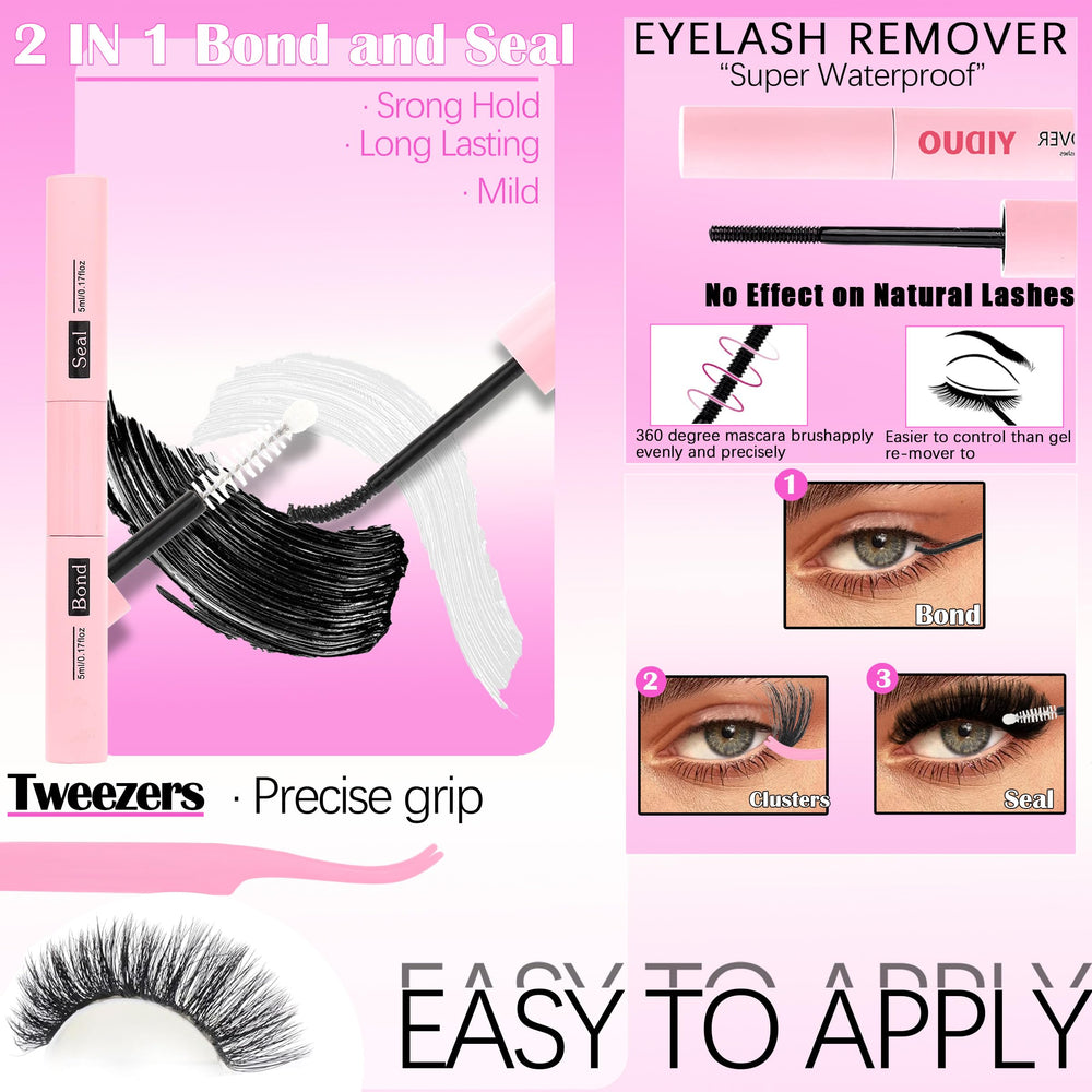 YIDUO Manga-look lashes in 10–18mm range for versatile styles.