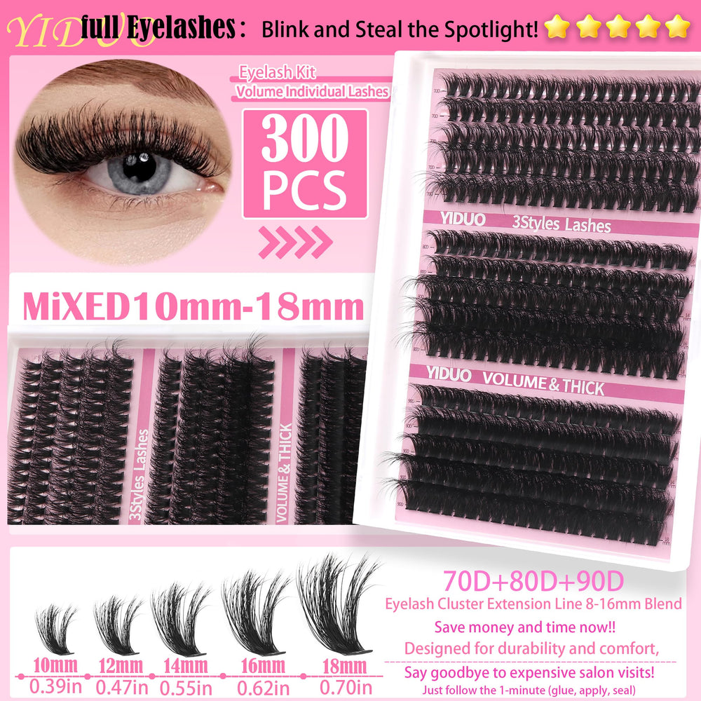 YIDUO CCurl lashes close-up highlighting natural lift and seamless wear.