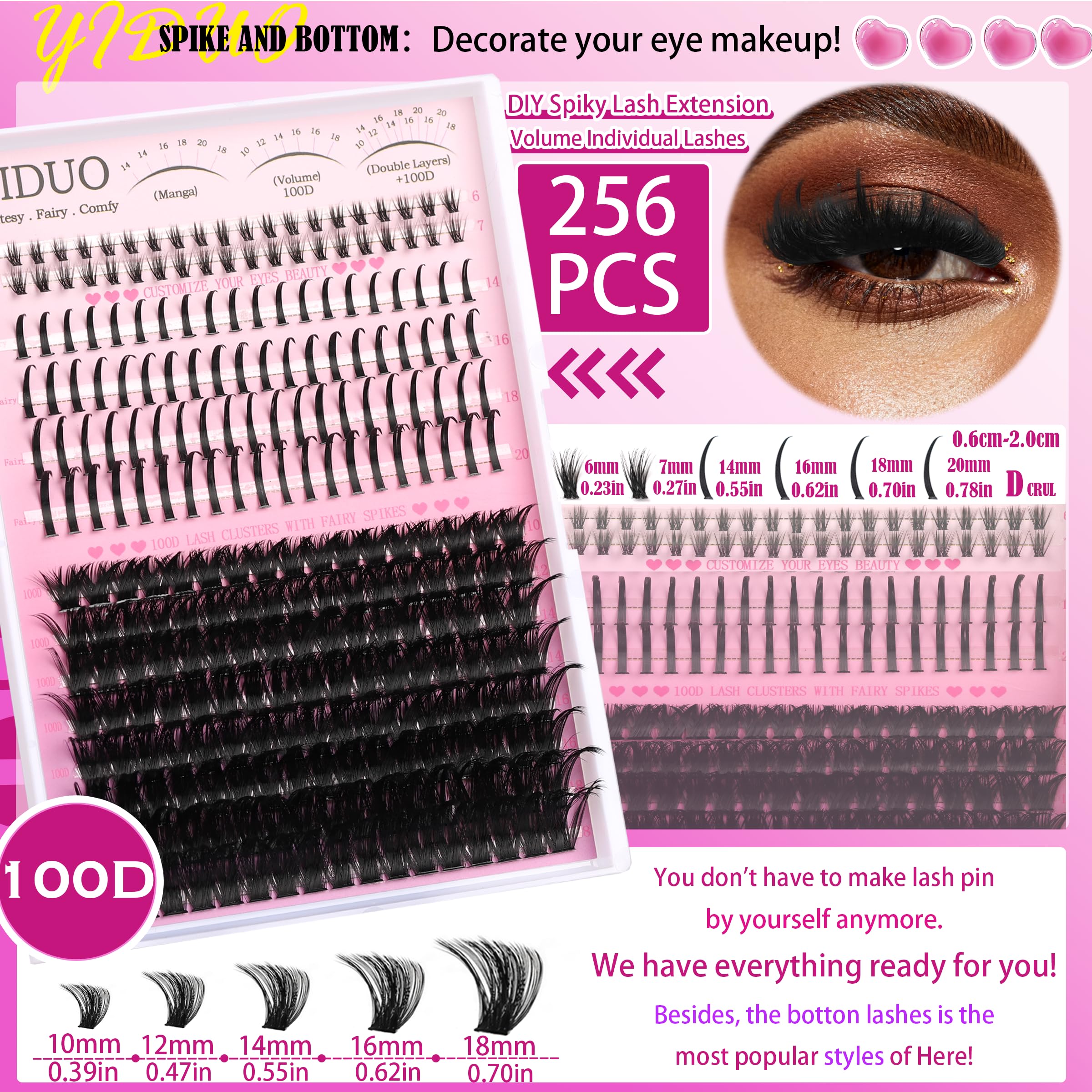 YIDUO Eyelash remover facilitates easy cleanup after wear.