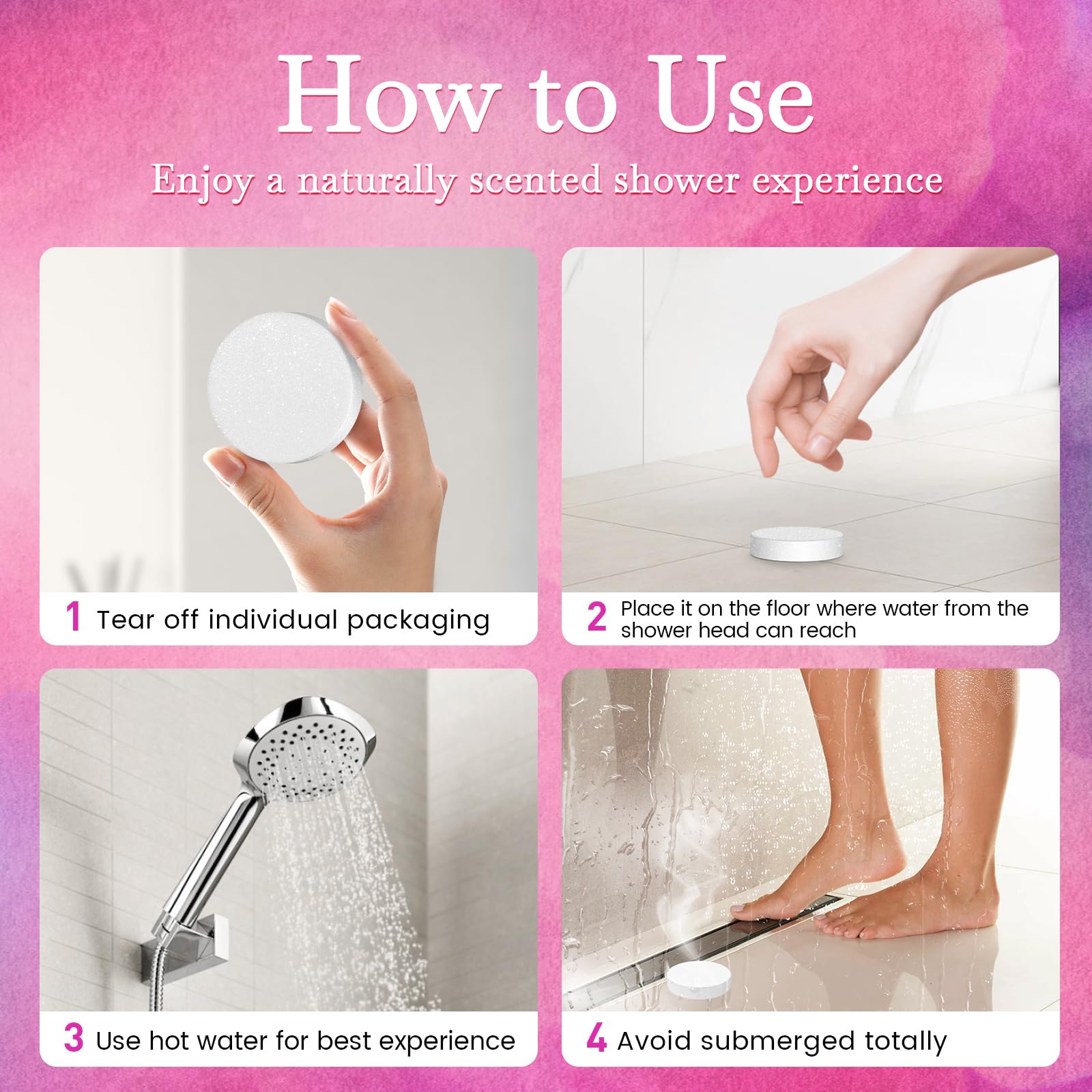 YiHaman mint shower steamer for cooling breath and clarity