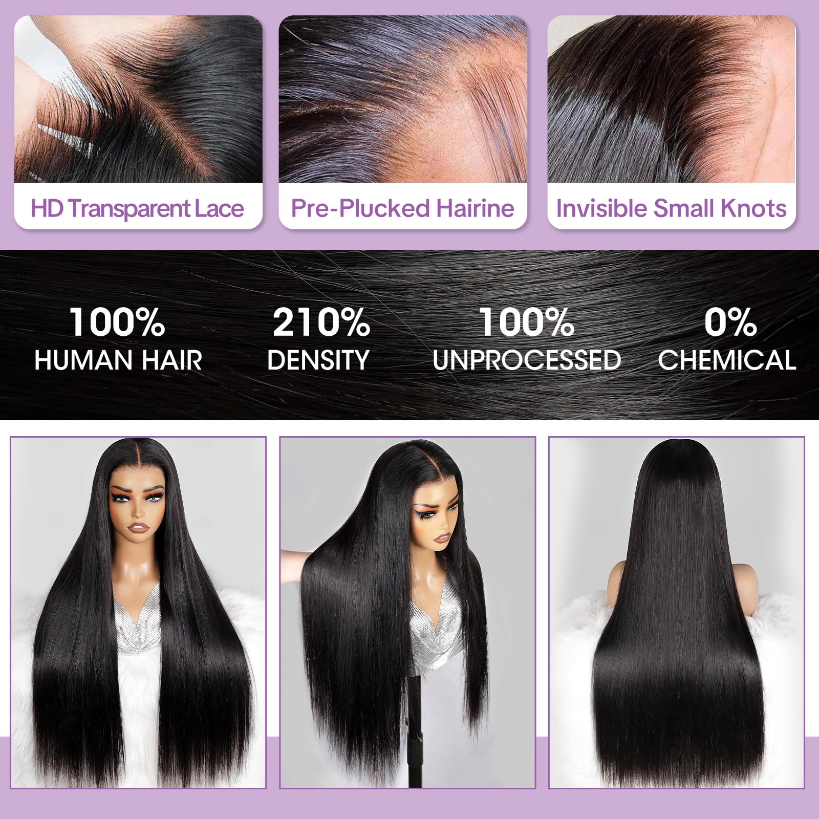 Yijimei pre-plucked lace front wig ready to wear.