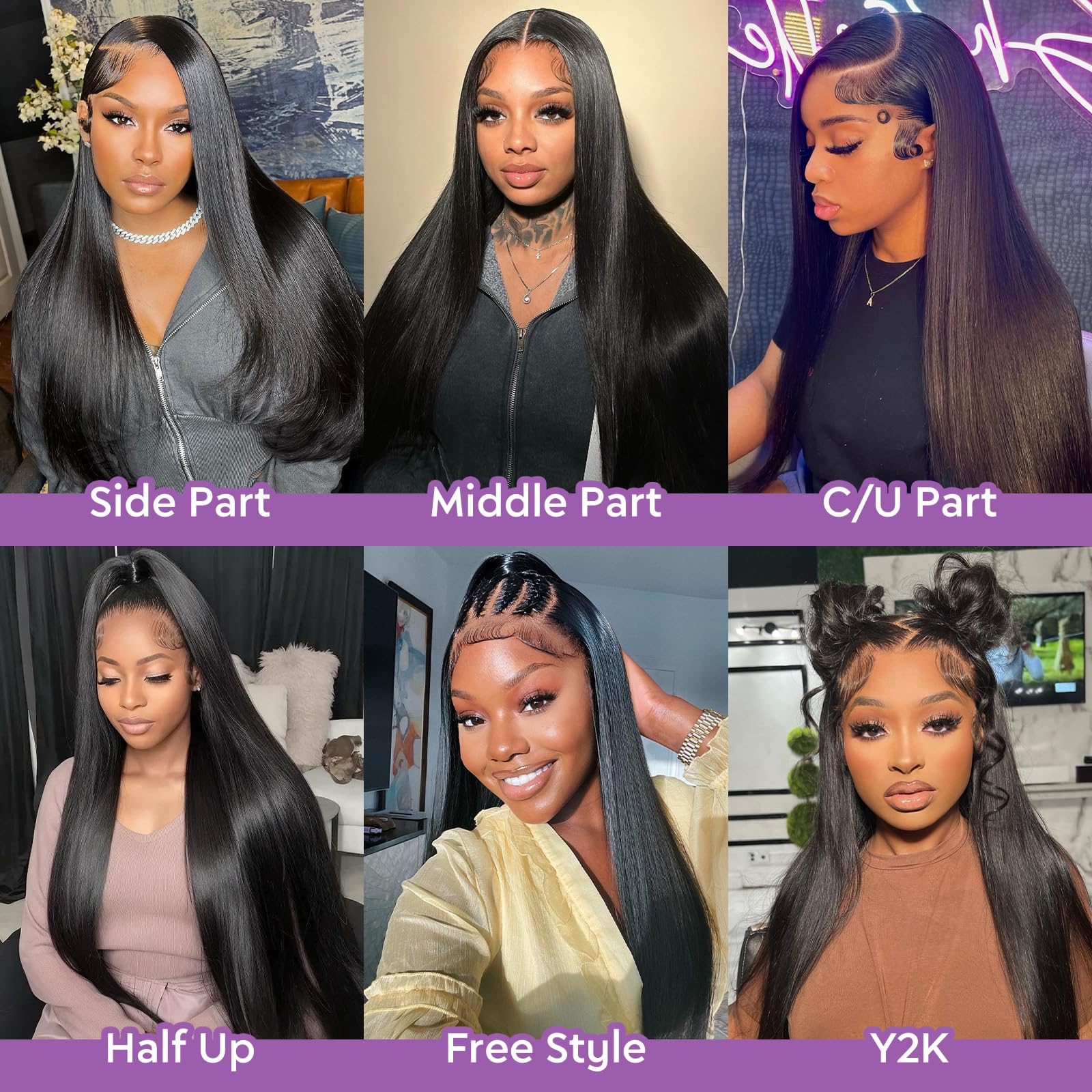 Yijimei virgin human hair texture close-up suitable for dyeing.