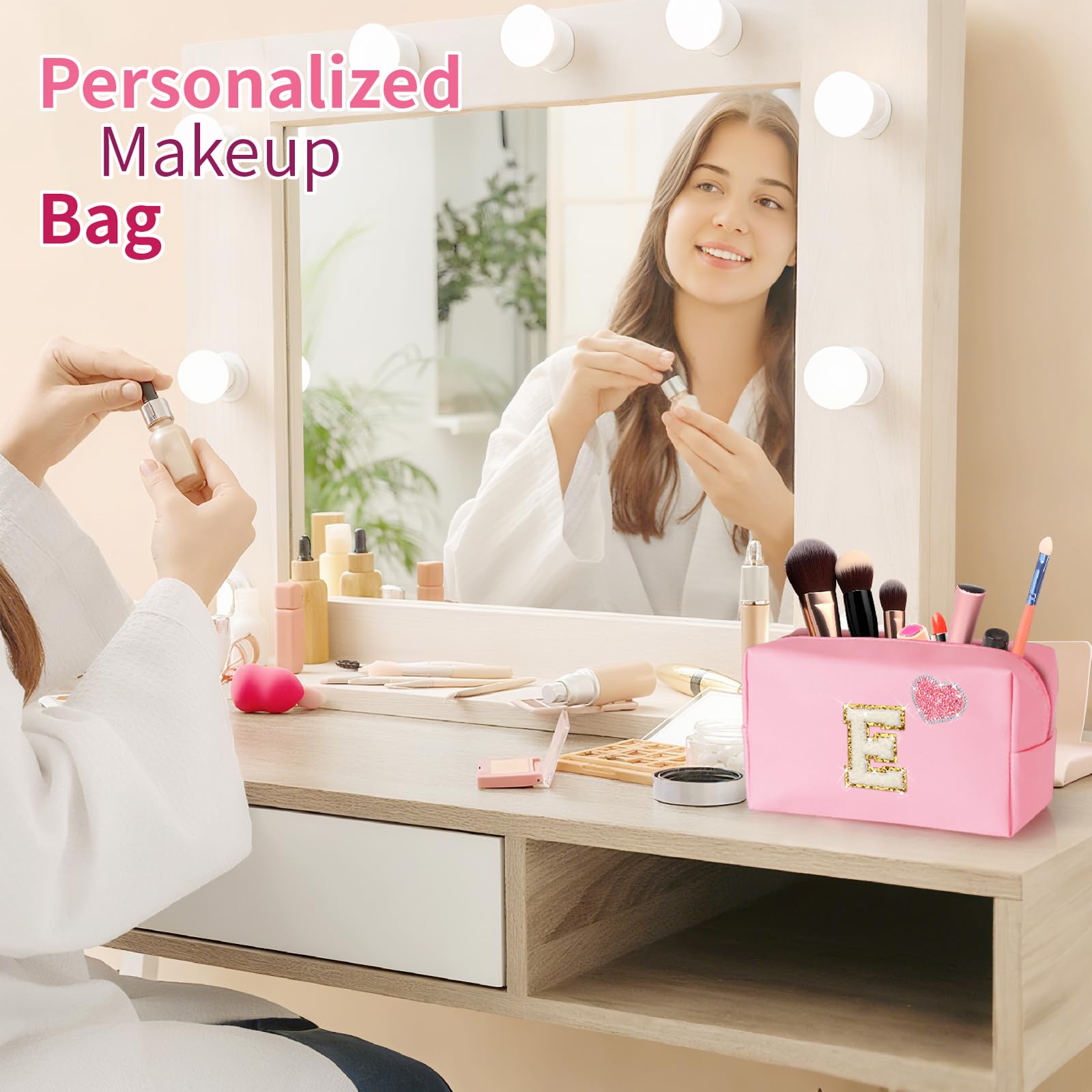 YILANCOL gift-ready makeup bag ideal for Easter, Mother's Day, and more