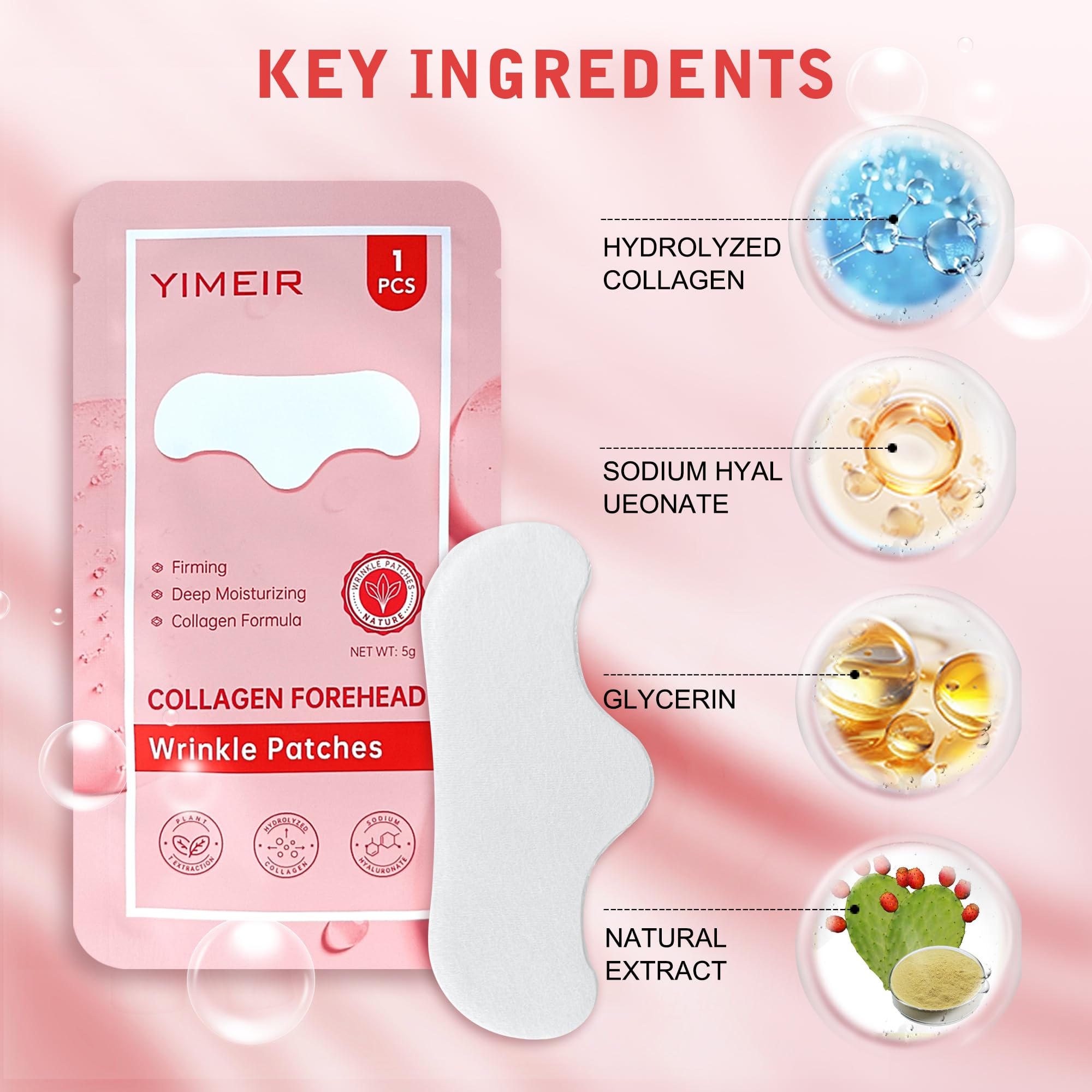 YIMEIR forehead wrinkle patches on forehead — overnight wear for refreshed look