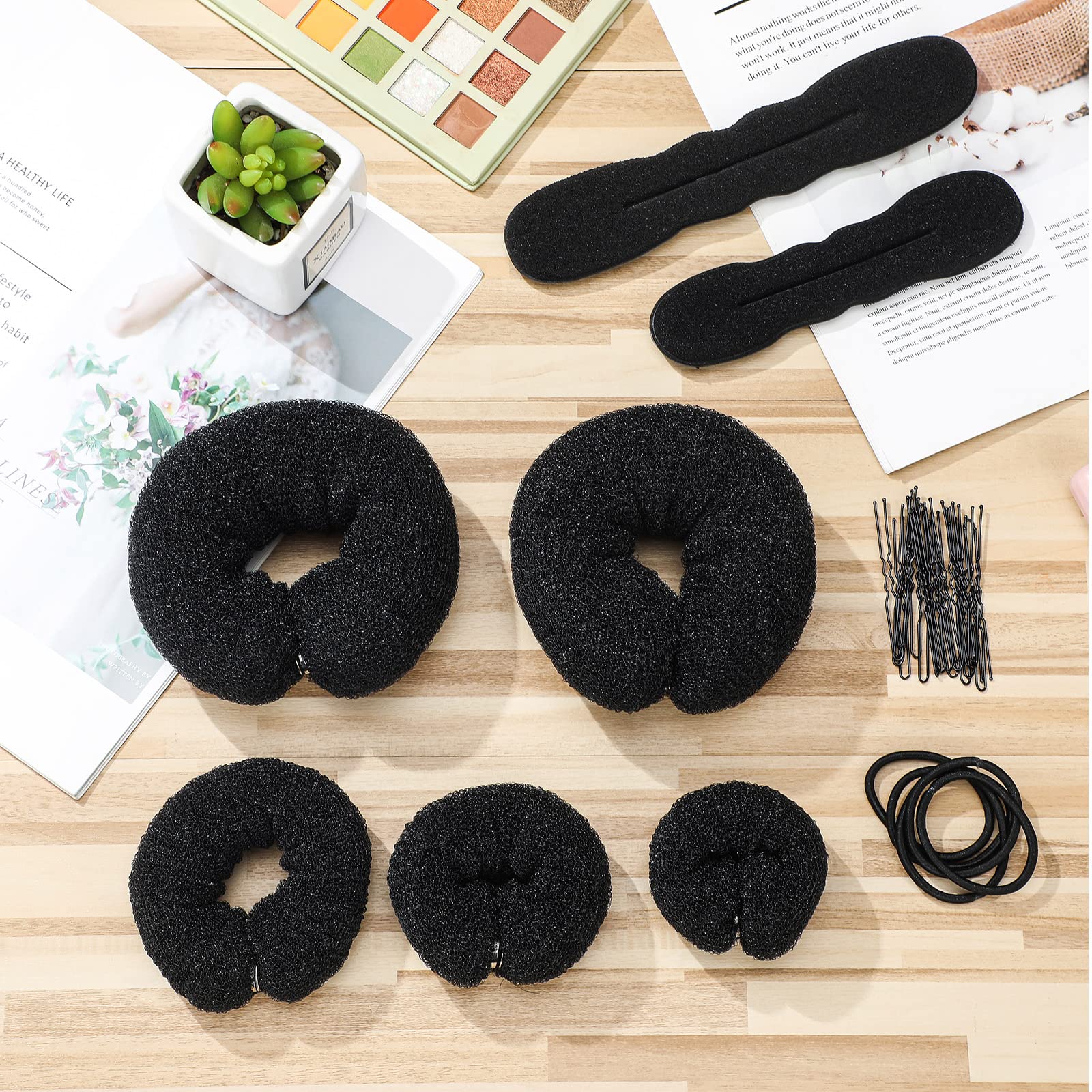 Yinder black hair clips 20pcs secure styles with subtle shine.