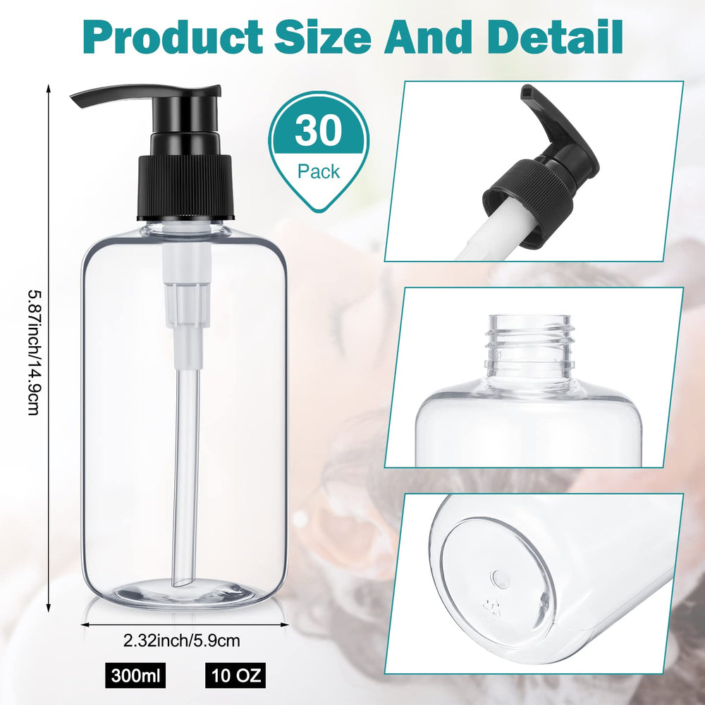 Yinder clear refillable lotion bottle with pump ideal for body wash
