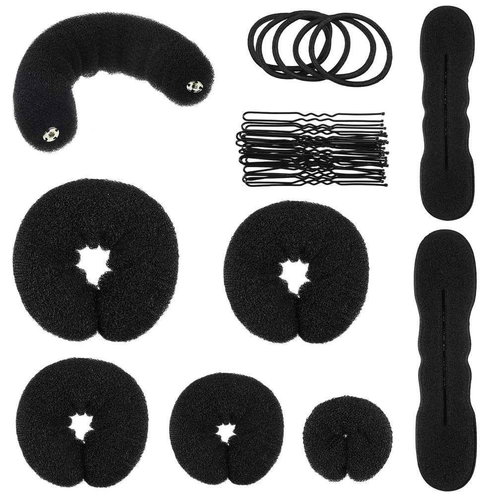 Yinder donut bun maker 14cm creates polished buns for everyday styling.