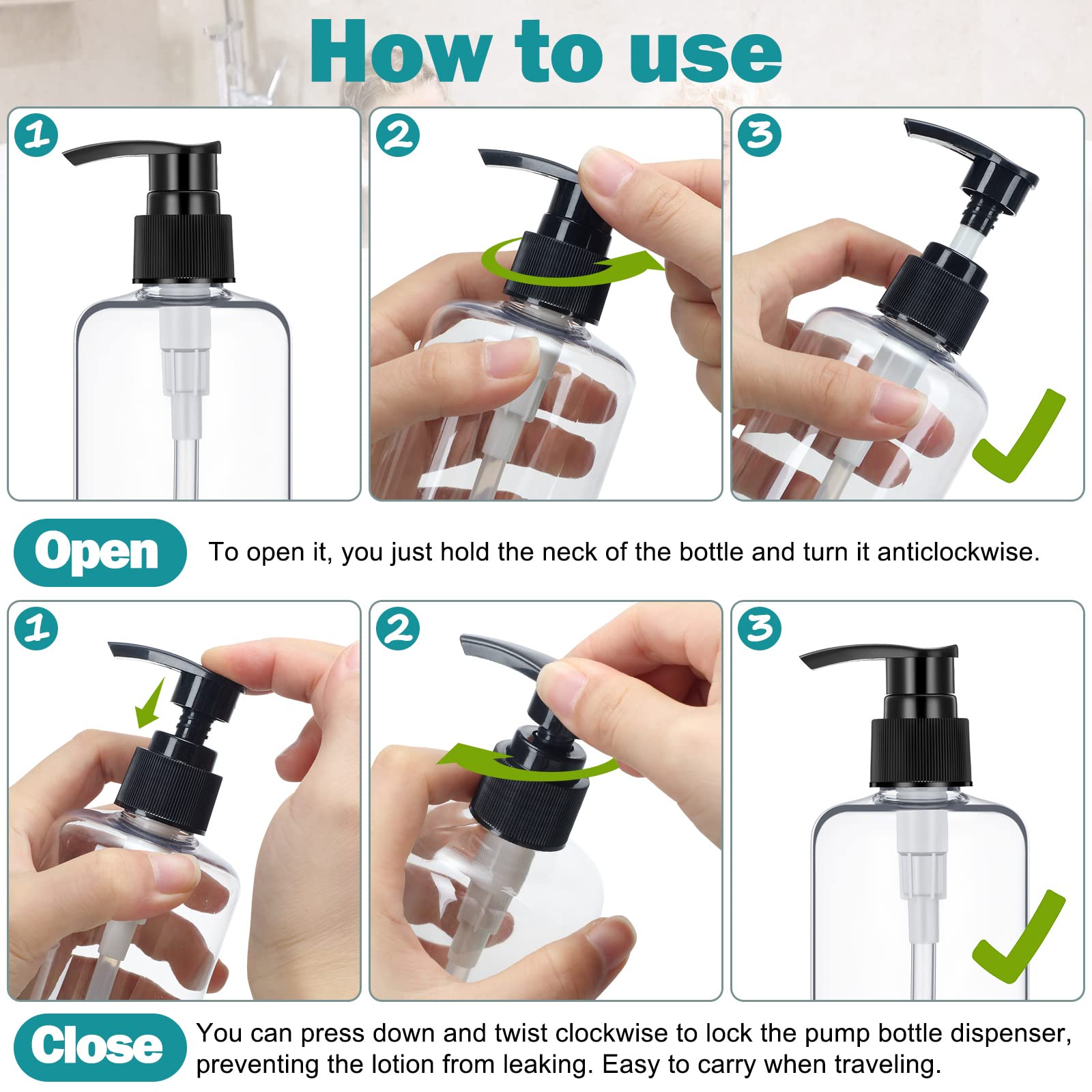 Yinder travel-size 10oz bottles protect liquids without leakage