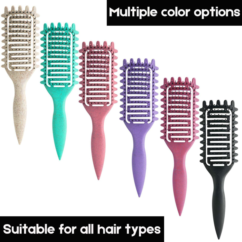Yingbtr curl brush used on curls with no pulling for defined waves.