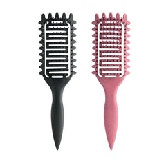 Yingbtr Curl Defining Brush packaging closeup with ergonomic handle for comfortable styling.