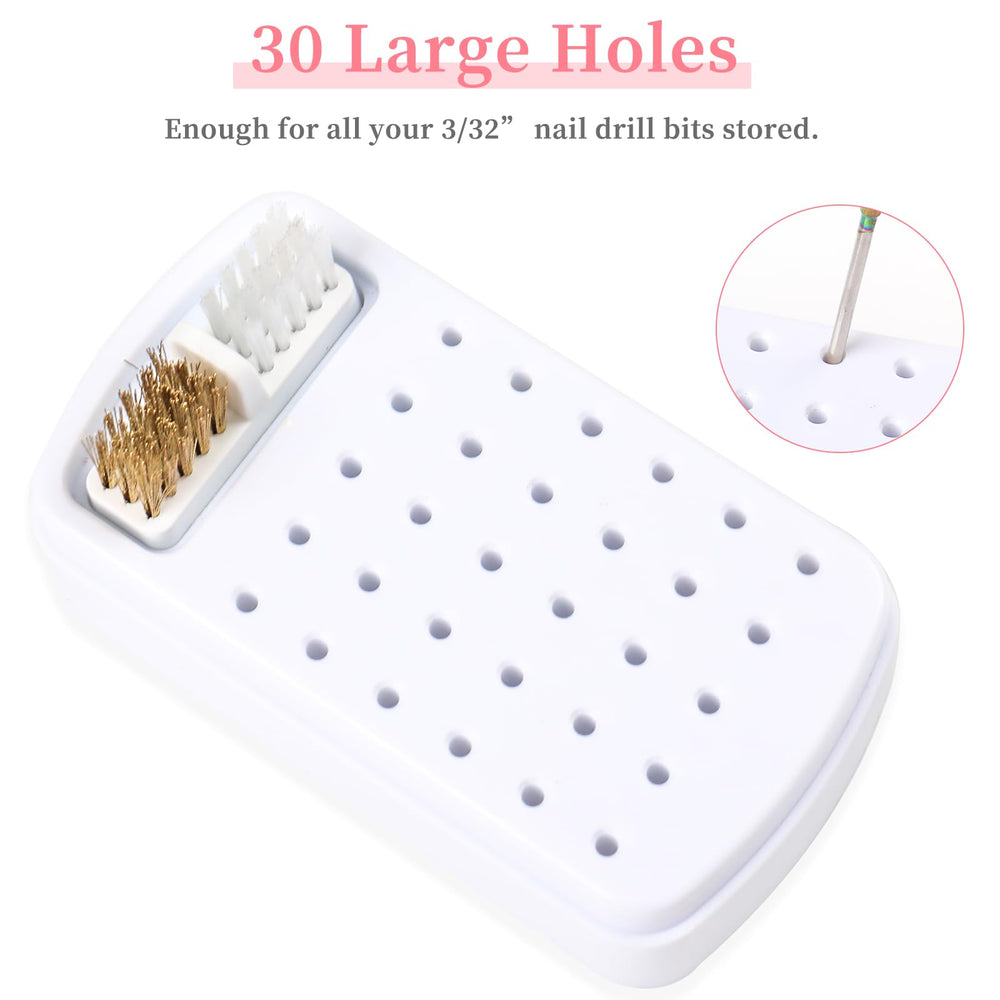 YINGJEE holder inside drawer organizer closeup helps protect bits and prevent loss.