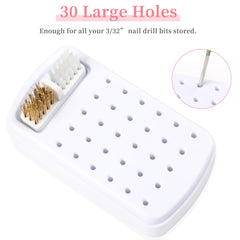YINGJEE holder inside drawer organizer closeup helps protect bits and prevent loss.