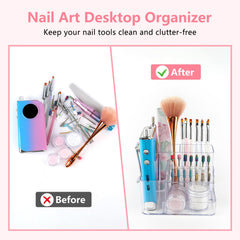 YINGJEE nail drill holder four divisions for organized supplies