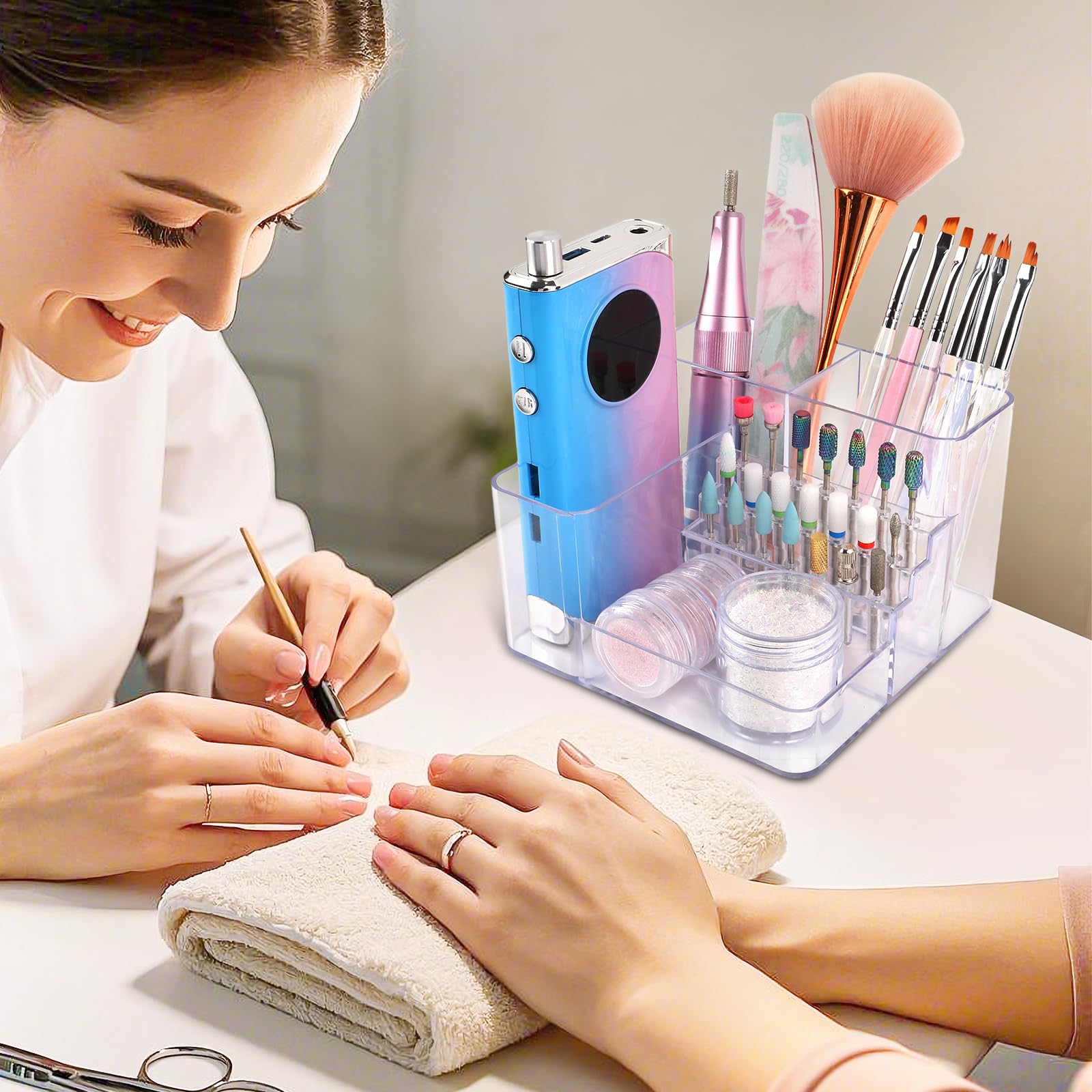 YINGJEE nail drill holder gift idea for professionals and enthusiasts
