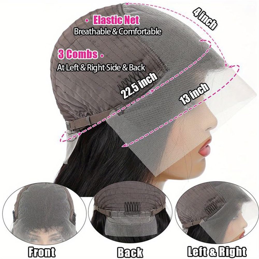 YINGRUN pre-plucked glueless bob wig for fast, comfortable installation.