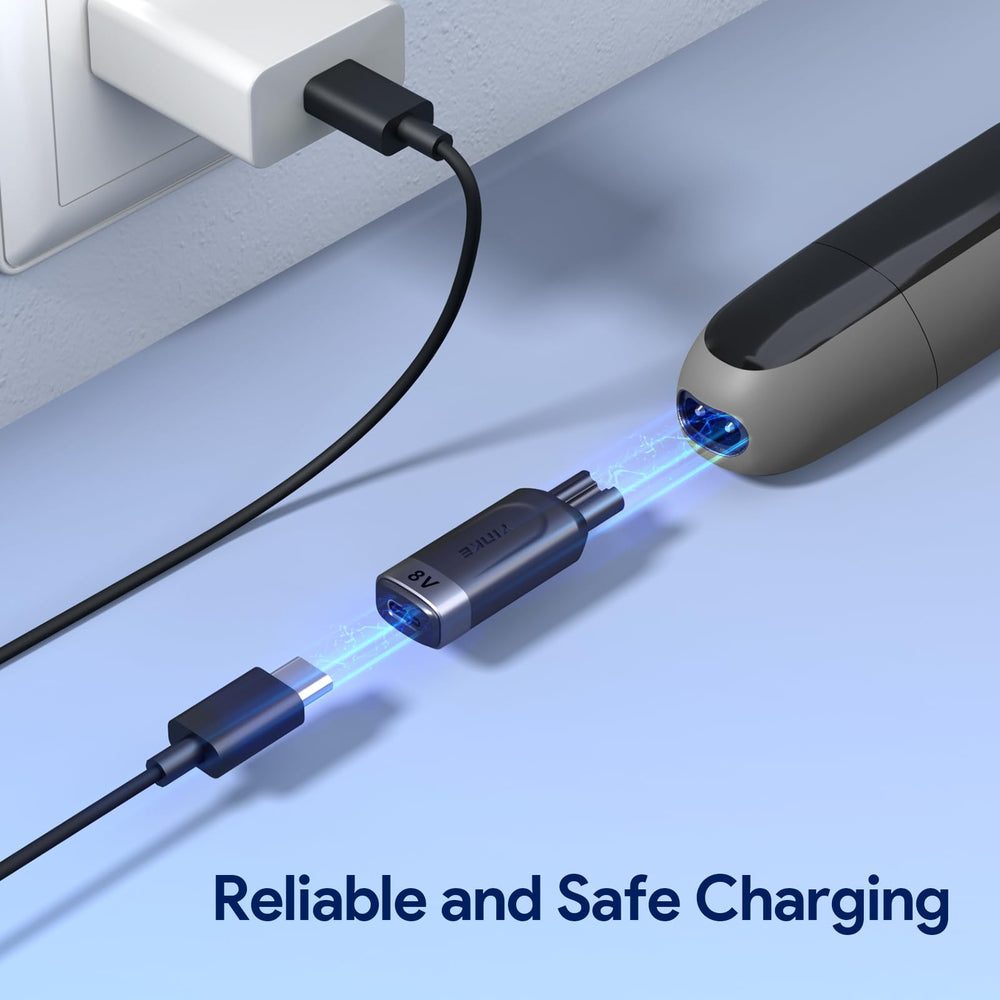 Yinke travel-ready adapter ready to pair with power bank or car charger