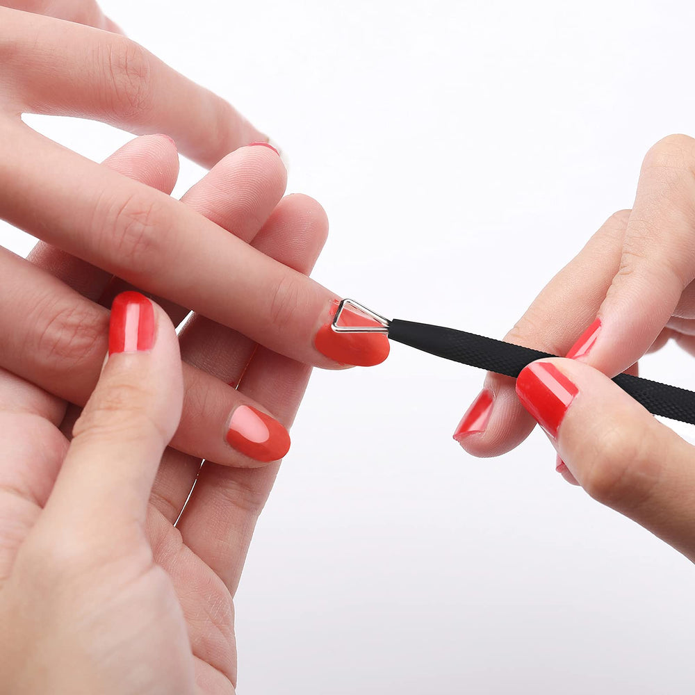 YINYIN cuticle trimmer in use with black finish for easy maintenance