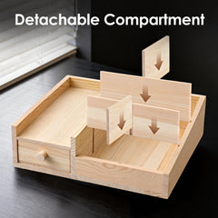 YIOJOYD perfume stand wood elegantly displays bottles at a glance