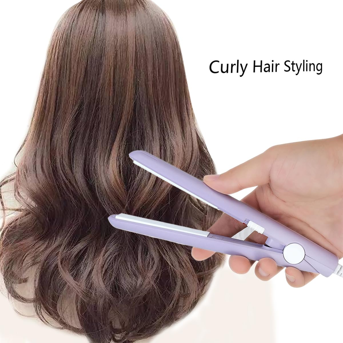 YIPINER mini hair straightener 190°C constant temperature indicator for consistent heat
