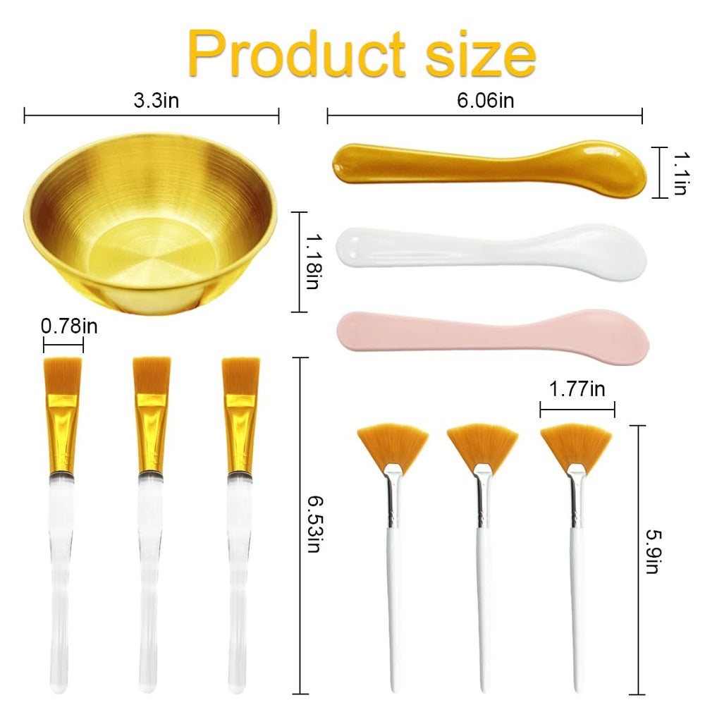 Yiqianhome mud mask applicators with bowls for even coverage during spa routines.